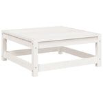 ZNTS 6 Piece Garden Sofa Set White Solid Wood Pine 3299397