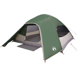 ZNTS Camping Tent Dome 4-Person Green Waterproof 94719