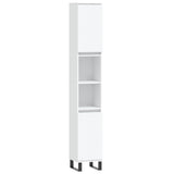 Bathroom Cabinet White 30x30x190 cm Engineered Wood 831540