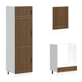 7 Piece Kitchen Cabinet Set Porto Brown Oak Engineered Wood 3314788