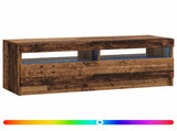 LED TV Cabinet Old Wood Engineered Wood 897873
