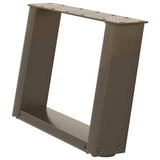 Coffee Table Legs U-Shaped 2 pcs Natural Steel 50x cm Steel 4012747