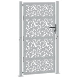 Garden Gate 100x175 cm Weathering Steel Leaf Design 4100967