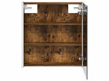 Bathroom Mirror Cabinet Smoked Oak 43 x 11.5 x 60.5 cm 889227