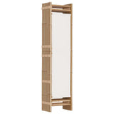 Folding 6-Panel Room Divider 240 cm Bamboo and Canvas 350626