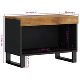ZNTS TV Cabinet 60x33x43.5 cm Solid Wood Mango 352884