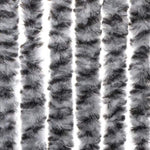 ZNTS Fly Curtain Grey and Black and White 90x220 cm Chenille 377335
