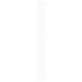 Shoe Cabinet 5-Layer Mirror White 63x17x169.5 cm 273938