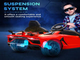 Lamborghini Licensed 12V kids Electric Car w/ Butterfly Doors, Remote, Music, Horn, Suspension - Red T3398P348405