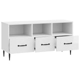 TV Cabinet High Gloss White 102 x 34.5 x 50 cm Engineered Wood 894909