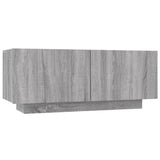 3 Piece TV Cabinet Set with LED Lights Grey Sonoma Engineered Wood 3120177