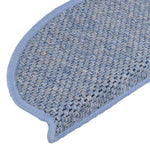 ZNTS Stair Mats Self-adhesive Sisal-Look 30 pcs 56x17x3 cm Blue 3365862