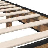 Bed Frame with Headboard Old Wood 80 x 200 cm Engineered Wood 8009103