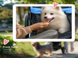 Pet Stroller Dog Pram Foldable Dog Pushchair Cat Travel Carriage w/ Adjustable Canopy, Wheels, for T3398P349594