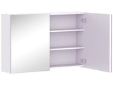 Mirror Cabinet, Wall Mount Bathroom Storage Cabinet with Adjustable Shelf, Double Door Cupboard, 70 T3398P329567