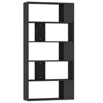 Book Cabinet/Room Divider Black 80x24x159 cm Engineered Wood 800100
