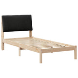 Bed frame Brown and black 90 x 200 cm Solid pine wood 878776