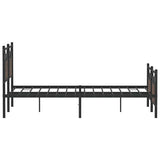 Bed Frame without Mattress Brown Oak 137x190 cm Engineered Wood 4106858