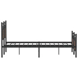 Bed Frame without Mattress Brown Oak 137x190 cm Engineered Wood 4106858
