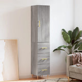 Highboard Grey Sonoma 34.5x34x180 cm Engineered Wood 3198847
