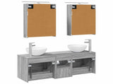 Bathroom Furniture Set 5 pcs Grey Sonoma 3406716