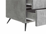 Bedside Cabinet Concrete Grey 43 x 41 x 66.5 cm Engineered Wood 895478