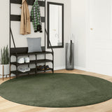Rug HUARTE Short Pile Soft and Washable Forest Green 200 cm 375107