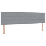 Box Spring Bed with Headboard Light Grey 200 x 180 cm Fabric 3341055
