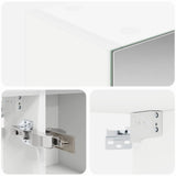 Bathroom Mirror Cabinet White 80 x 14.5 x 70 cm Engineered wood 889111