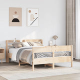 Bed Frame without Mattress 135x190 cm Solid Wood Pine 3306942