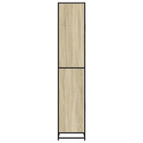 Bathroom Cabinet Sonoma Oak 35x37.5x188.5 cm Engineered Wood and Metal 3300881