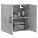 ZNTS Wall Cabinet Concrete Grey 60x31x60 cm Engineered Wood 829968