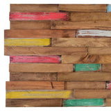 Wall Cladding Panels 10 pcs 1.03 m Solid Teak Wood 326169