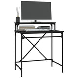 Desk Black 80x50x90 cm Engineered Wood and Iron 826704