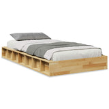 Bed Frame Oak Solid oak wood Single Storage Bed Frame 3324120