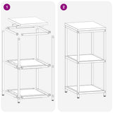 Kitchen Storage HATTEM Rusty 40 x 50 x 92 cm Steel 874974