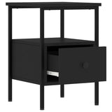 ZNTS Bedside Cabinets 2 pcs Black 34x36x50 cm Engineered Wood 826044