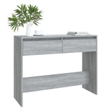 Console Table Grey Sonoma 100x35x76.5 cm Engineered Wood 813036