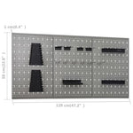 Workbench with Three Wall Panels and One Cabinet 3053436