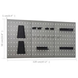 Workbench with Three Wall Panels and One Cabinet 3053436