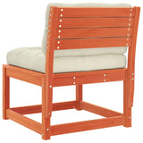 Garden Sofas with Cushions 2pcs Wax Brown Solid Wood Pine 844706