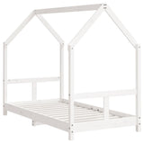 Kids Bed Frame White 80x160 cm Solid Wood Pine 835725