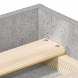 Bed Frame without Mattress Concrete Grey 140x190 cm 3203904