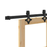 Sliding Door ORKDAL Natural and Black 93 x 232 cm 3332207