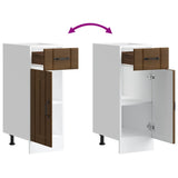 Kitchen Base Cabinet Lucca Brown Oak Engineered Wood 853704
