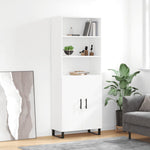Highboard White 69.5x34x180 cm Engineered Wood 3189277