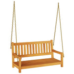 Garden Swing Bench Brown 119 x 35 x 47cm Solid Acacia wood 4105521