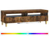 LED TV Cabinet Smoked Oak Engineered Wood 896770