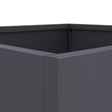 Planters 2 pcs Anthracite 32x30x29 cm Steel 841540