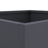 Planters 2 pcs Anthracite 49x47x46 cm Steel 841564